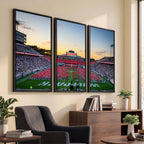 NC State Wolfpack Football Team Print Wall Art, Raleigh