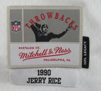 Jerry Rice HOF Autographed White Mitchell & Ness Football Jersey 49ers Fanatics