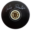 Andy Hebenton Autographed Boston Bruins Hockey Puck Beckett 181044