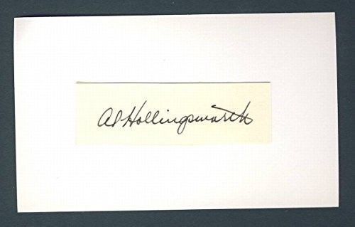 Al Hollingsworth Reds Dodgers Phillies Signed/Autograph Cut 3x5 Index Card