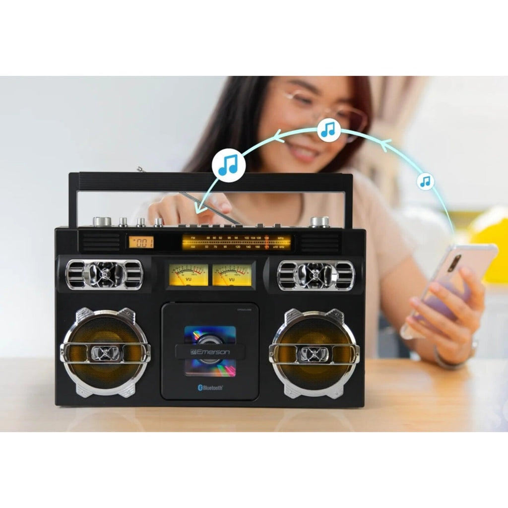 Retro Portable CD Boombox