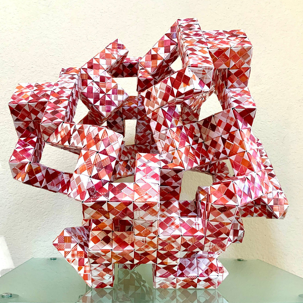 Twisted Symmetry Original Design Paper Sculpture