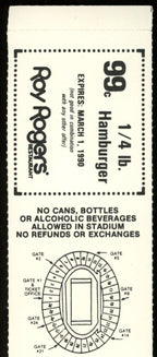 November 11, 1989 Pitt vs. Miami College Football Game Ticket Stub