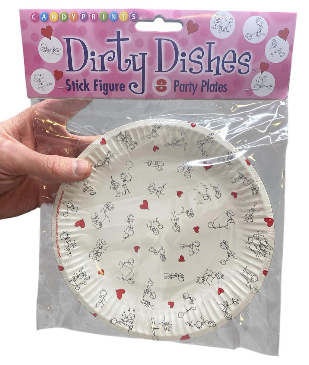Dirty Stick Figures Party Plates & Napkins Set – Funny Bachelorette Decorations