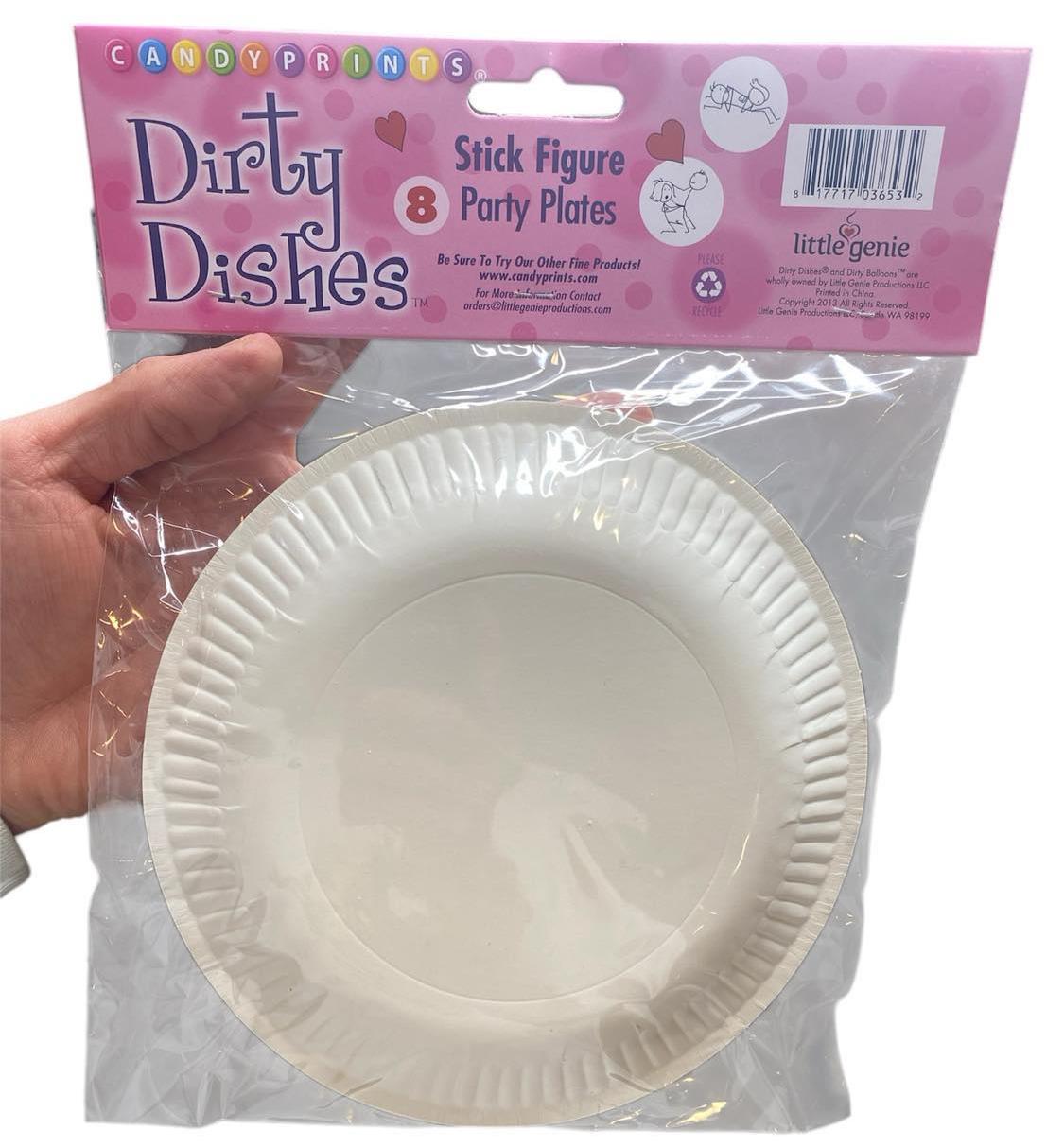 Dirty Stick Figures Party Plates & Napkins Set – Funny Bachelorette Decorations