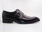 Carrucci Calfskin Monkstrap - Black