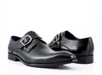 Carrucci Calfskin Monkstrap - Black