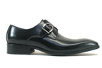 Carrucci Calfskin Monkstrap - Black