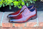 Carucci Burnished Calfskin Oxford - Burgundy