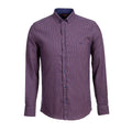 Mayenne Button Down Shirt // Dark Blue + Orange