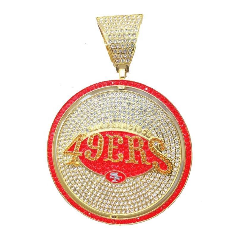 Rotating Sports Team Logo Pendant Necklace –  Perfect Gifts for True Fans