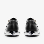 The Luxe Black Buffalo Leather Women Sneaker