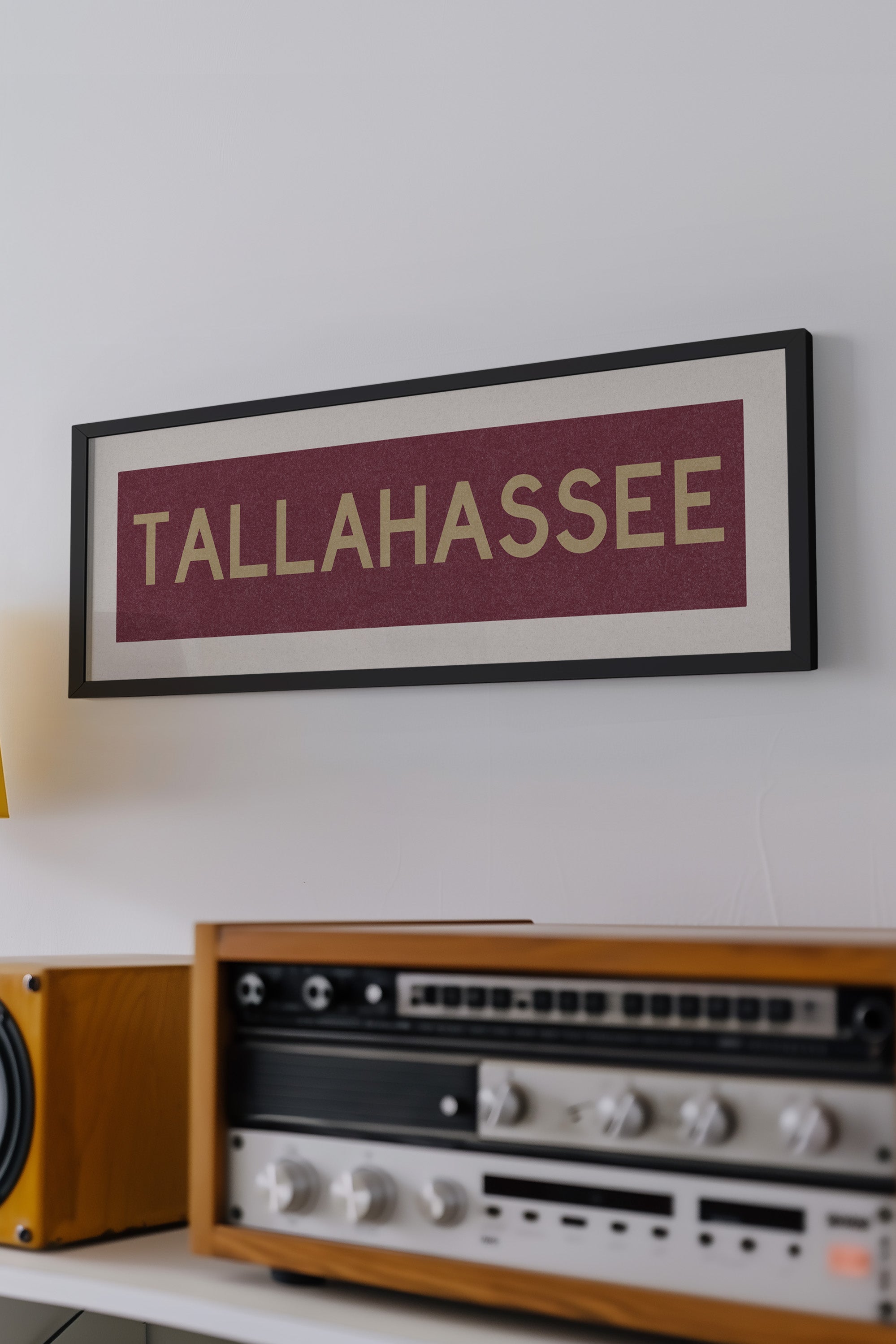 Framed Tallahassee Garnet Bus Scroll