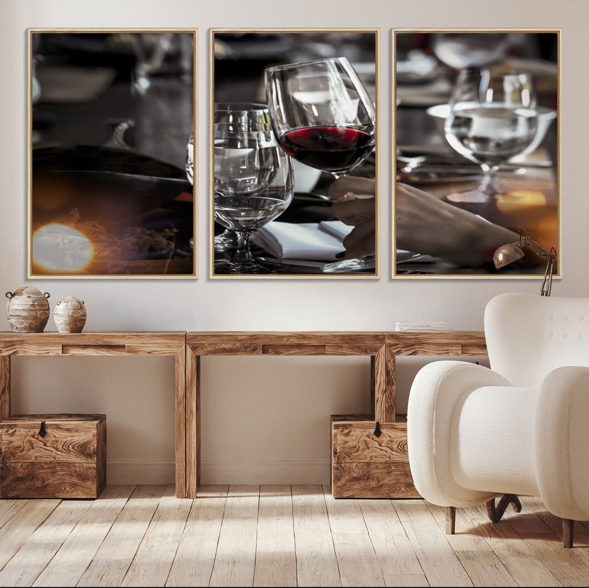 Red Wine and Glass Canvas Print