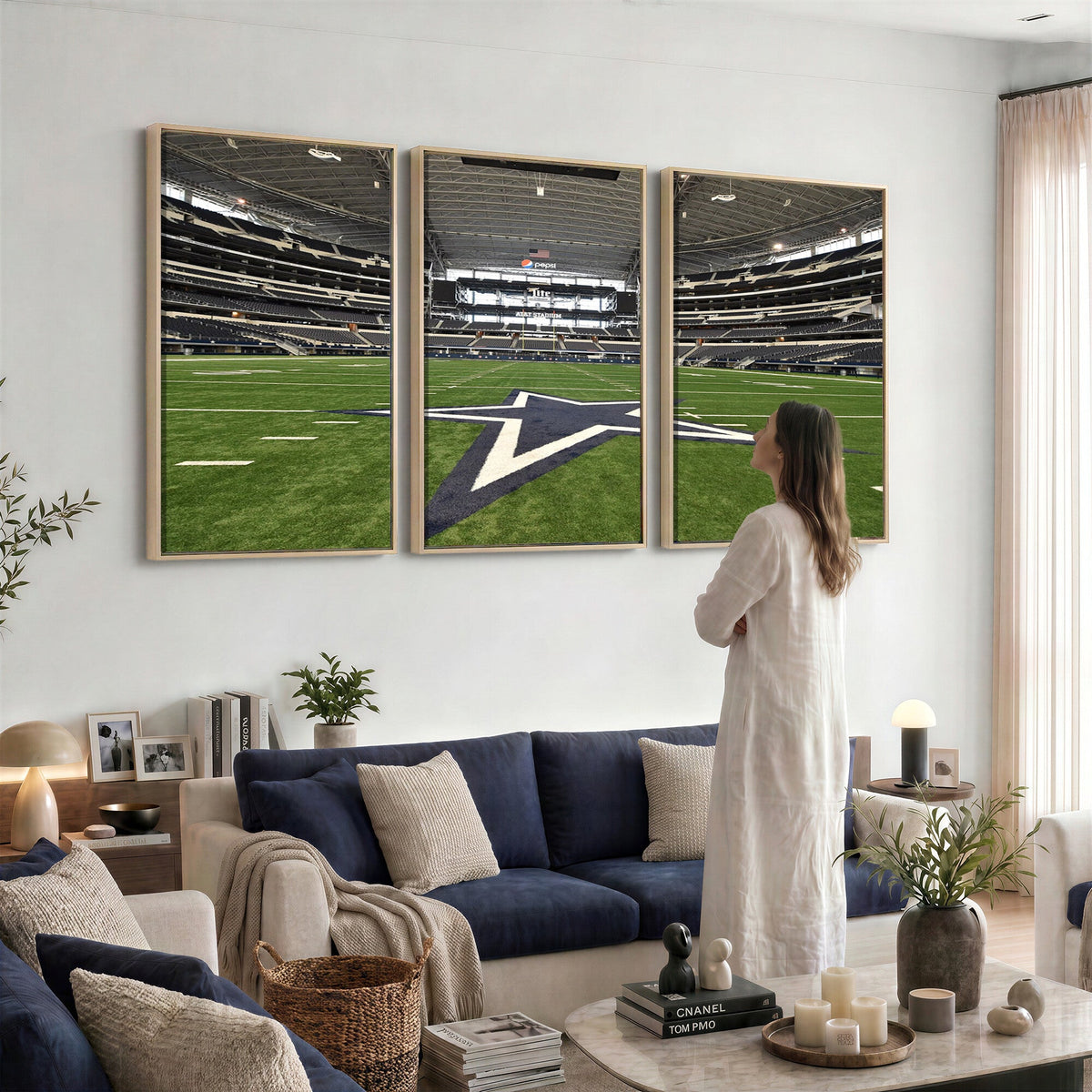 Dallas Cowboys Football Team Print - Arlington AT&T Stadium