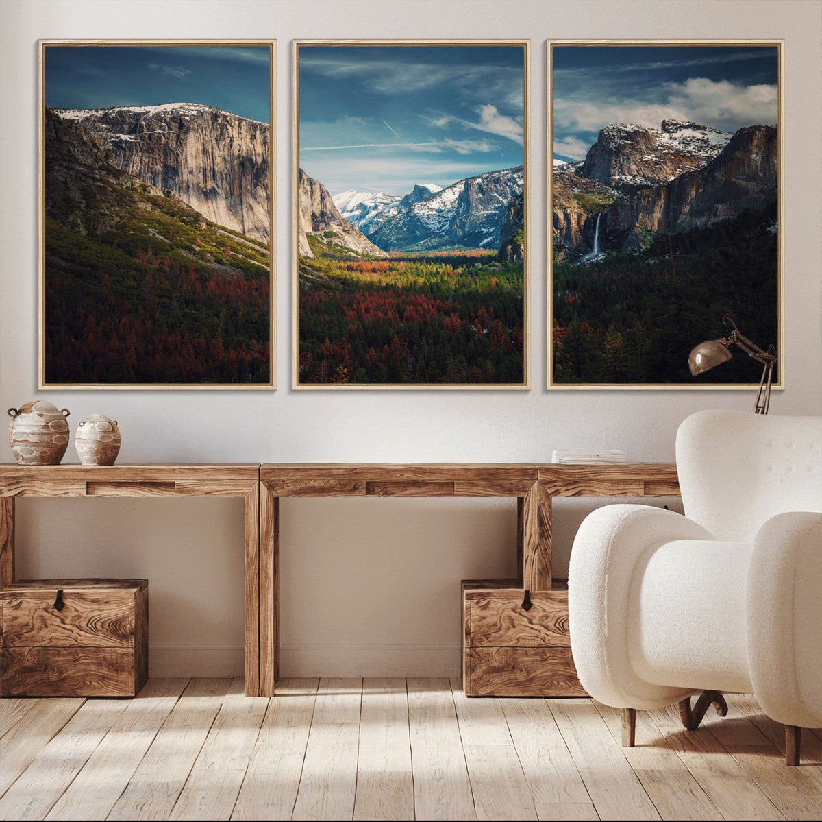 Yosemite National Park Wall Art Canvas Print, Framed El Capitan Mountain Landscape