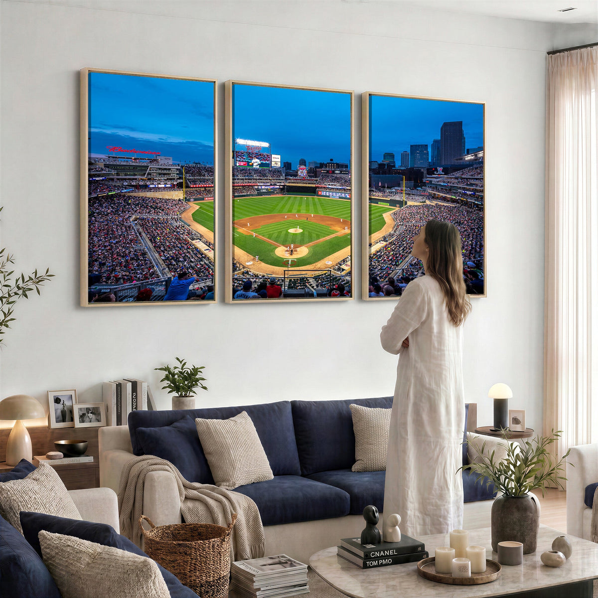 Target Field Stadium Wall Art Canvas Print, Minnesota Twins