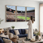Chicago Bears Soldiers Field Wall Art Canvas Print, Framed and Ready to Hang