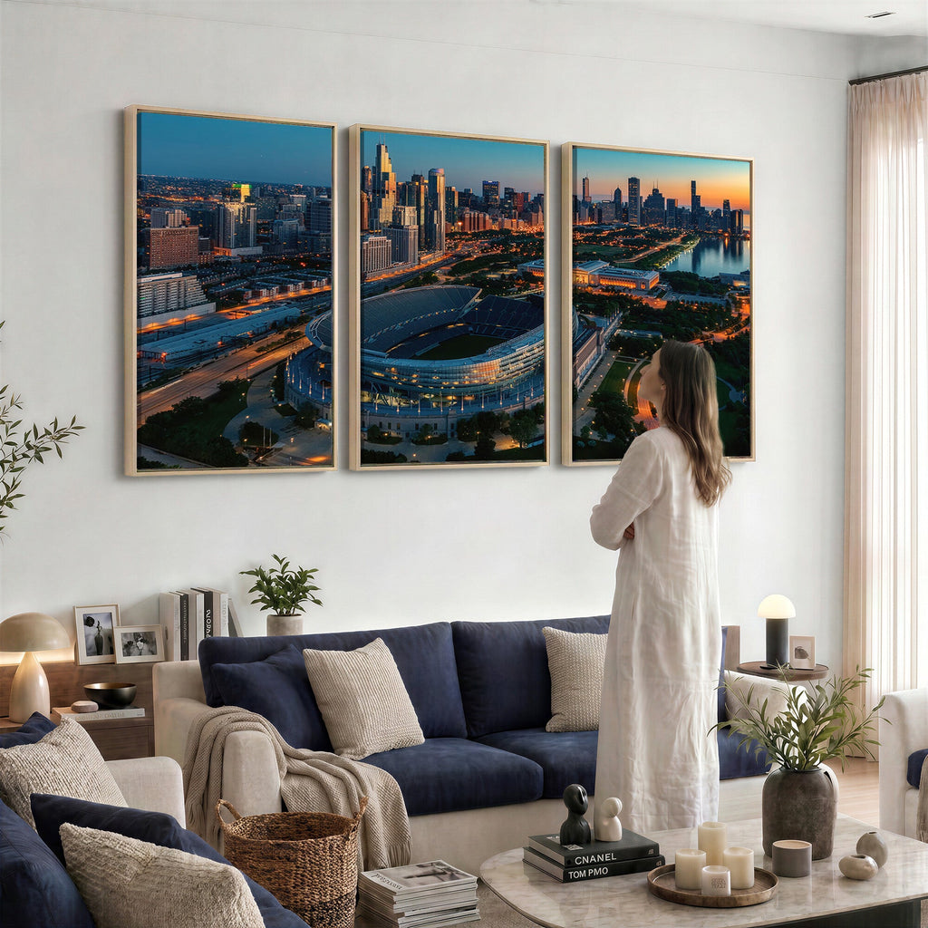 Chicago Bears Soldiers Field Wall Art Canvas Print