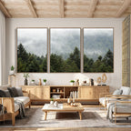 Misty Mountain Forest Wall Art Canvas Print