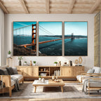 Golden Gate Bridge Wall Art Canvas Print | San Francisco Landmark Photography