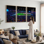 Ole Miss Rebels Vaught Hemingway Stadium Wall Art Canvas Print
