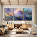 Colorful Abstract Canvas Wall Art Print, Vibrant Popup Color Art Print
