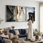 Custom 3 Panel Canvas Print, Personalized Photo Split Wall Art Set