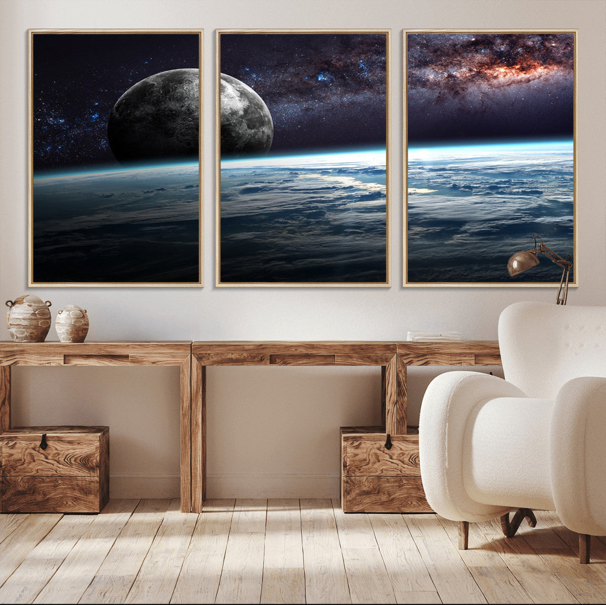 Space and Planet Canvas Print