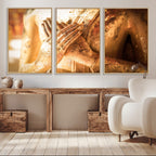 Buddha Statue Hands Wall Art Canvas Print