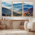 Mountains Forest Autumn Wall Art Canvas Print