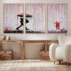 Banksy Wall Art Canvas Print | Framed Graffiti Street Art Picture