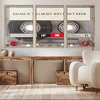 Music Cassette Iconic Wall Art Canvas Print