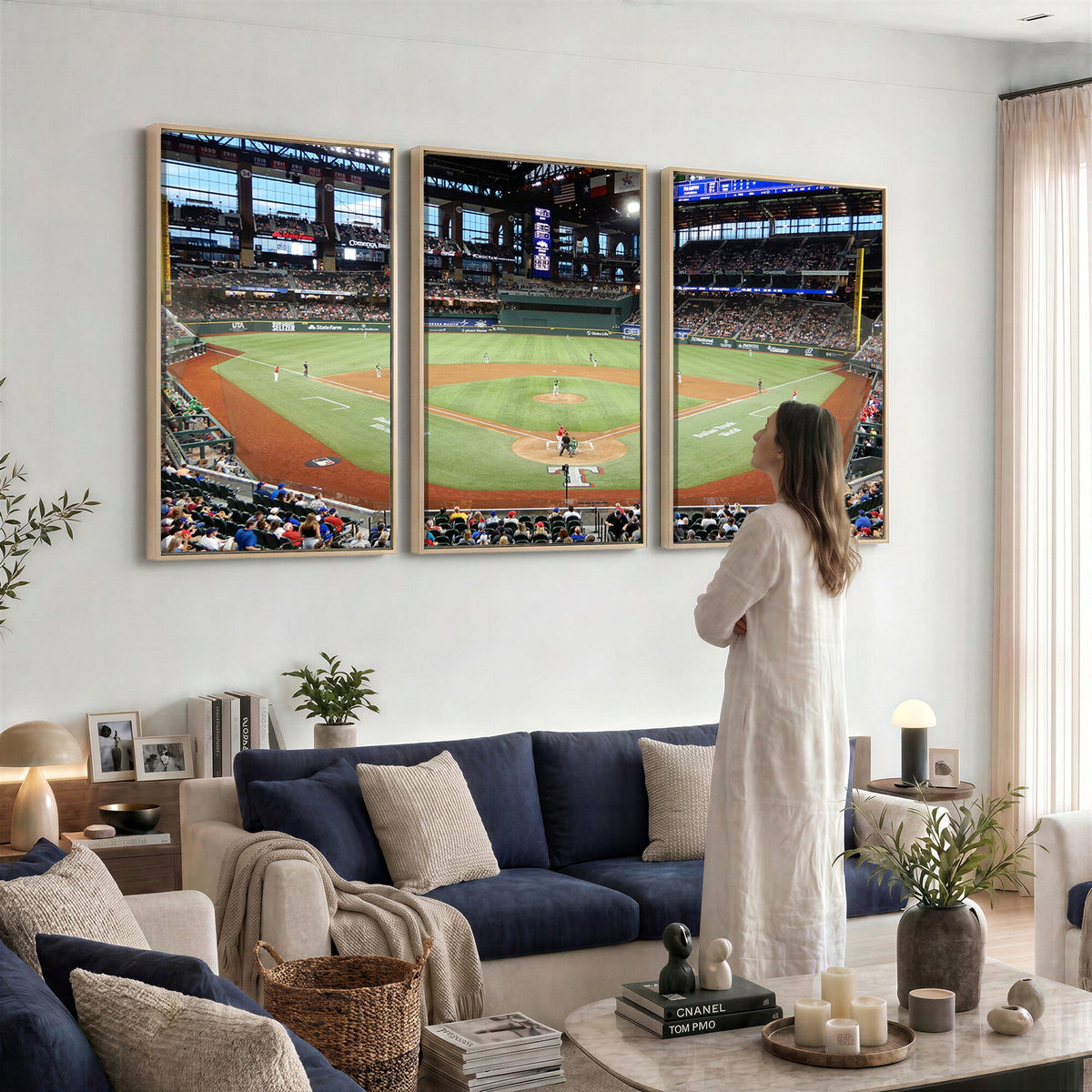 Texas Rangers Baseball Team Print, Arlington Globe Life Field Stadium Wall Art