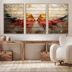 Abstract Angel Wings Canvas Wall Art, Modern Angelic Wings Decor, Framed and Ready to Hang
