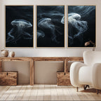 Jellyfish Wall Art Canvas Print, Elegant Wall Decor