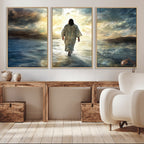 Jesus Walking on Water Wall Art | Canvas Print | Ready to Hang