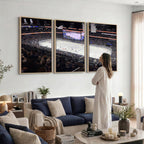 Amalie Arena Florida Wall Art Canvas Print, NHL Hockey, Framed and Ready to Hang