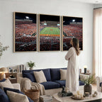 Boone Pickens Stadium Wall Art Oklahoma State Cowboys Print