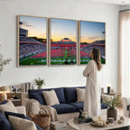 NC State Wolfpack Football Team Print Wall Art, Raleigh