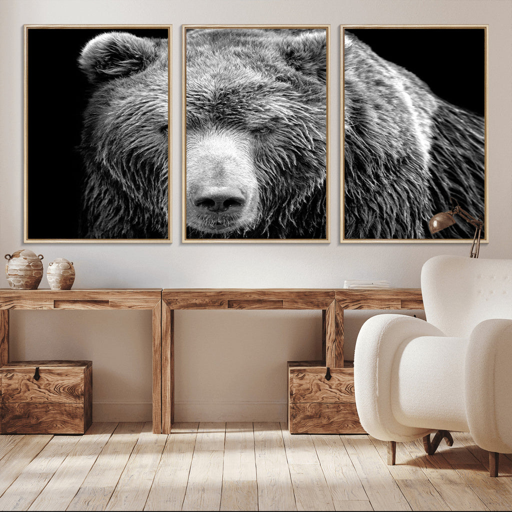399 Grizzly Bear Canvas Print, Ready to Hang Wall Art
