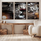 Red Wine and Glass Canvas Print