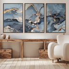 Multipanel Marble Fluid Effect Wall Art Abstract Canvas Wall Art Print