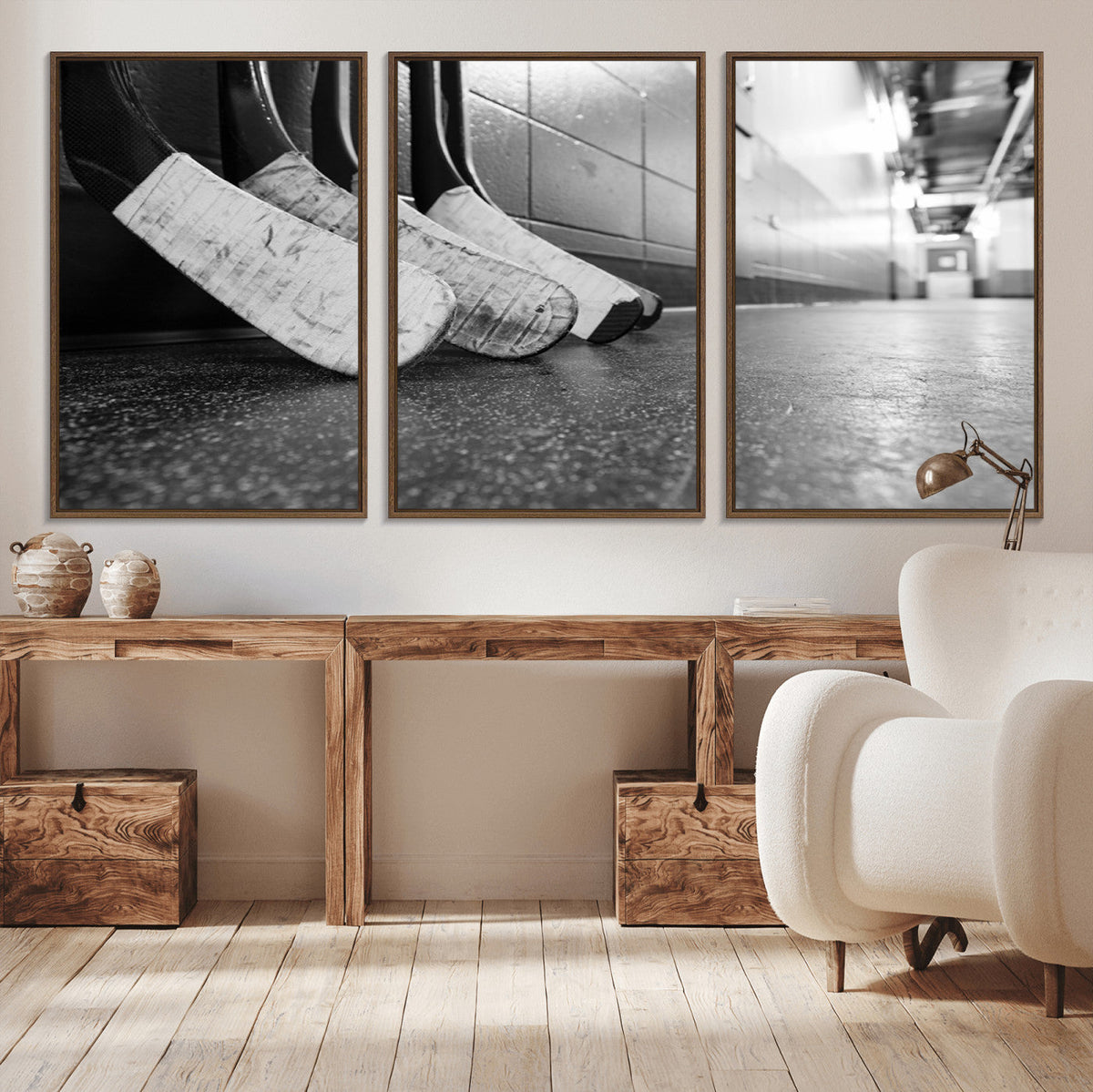 Ice Hockey Wall Art Canvas Print