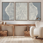 Abstract Tree Ring Wall Art Canvas Print, Framed and Ready to Hang