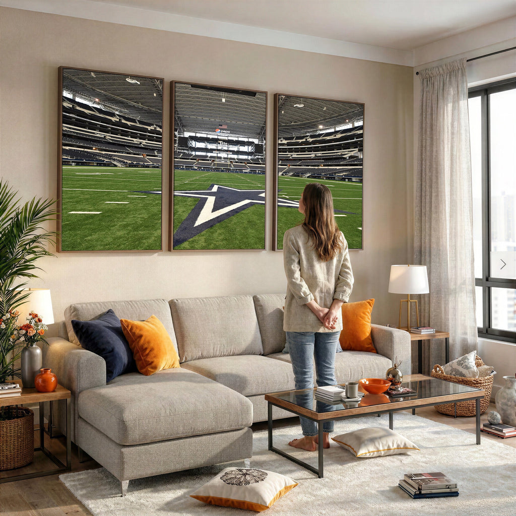 Dallas Cowboys Football Team Print - Arlington AT&T Stadium
