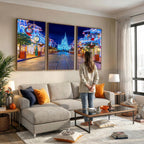Disney Wall Art | Castle Large Wall Art, Disney Magic Kingdom Print for Kids Room Decor