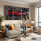 Ferrari Pit Stop Canvas Wall Art | Precision and Speed