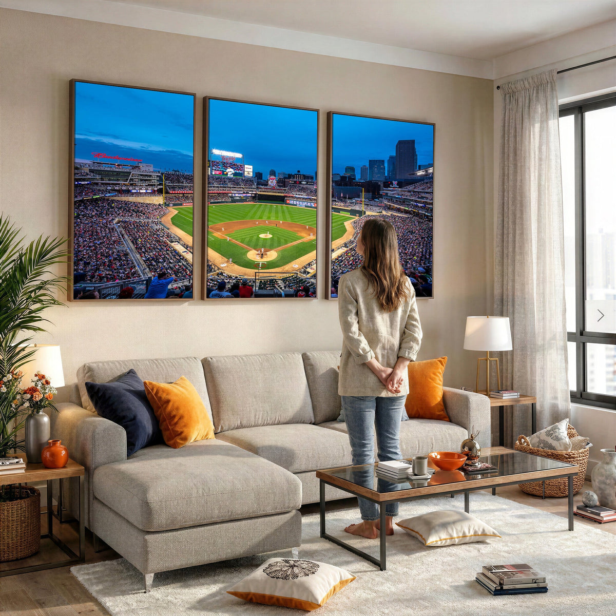 Target Field Stadium Wall Art Canvas Print, Minnesota Twins