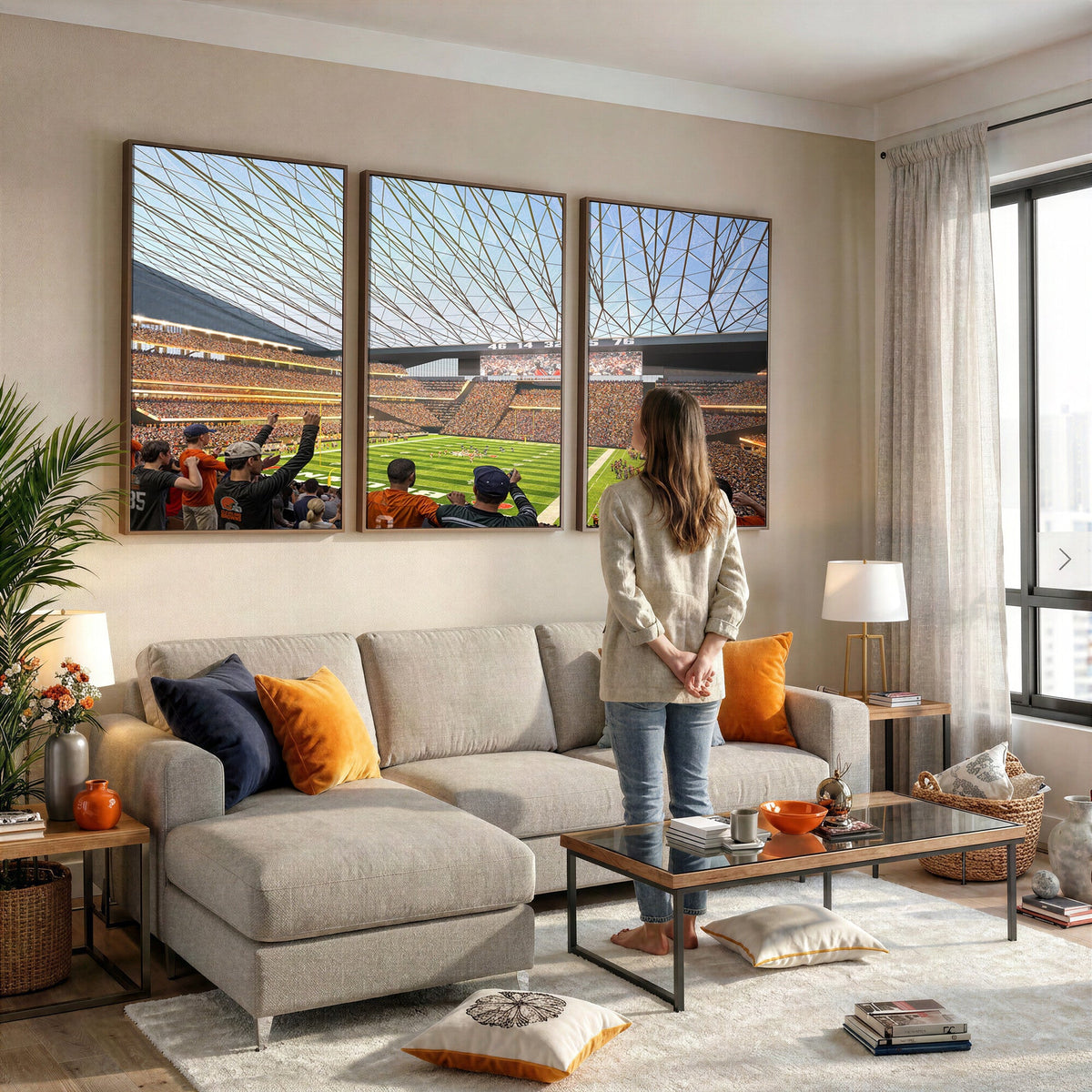 Cleveland Browns Stadium Wall Art Canvas Print